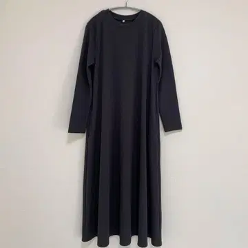 롱 원피스 긴팔 그레이