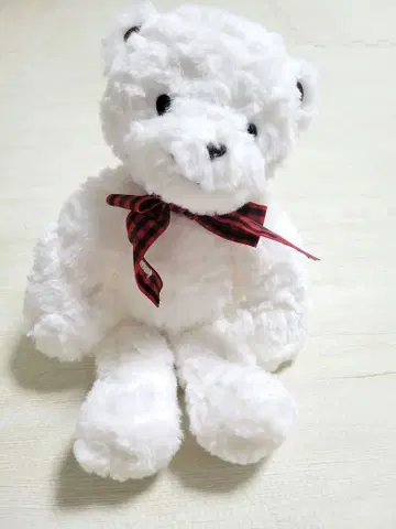 패밀리아 베어 75주년 패밀리아 체크 리본 테디베어 약 34cm