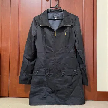 BIANNA Luxuary 스프링 코트 트렌치코트 블랙