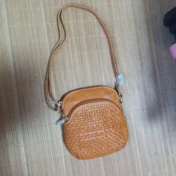 소가죽 메쉬 숄더백