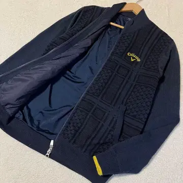 Callaway 골프 안감 부착 집업 니트