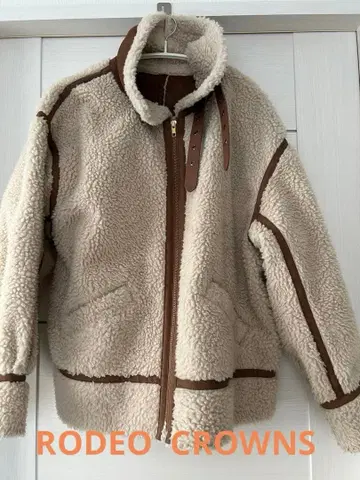 무스탕 코트 베이지