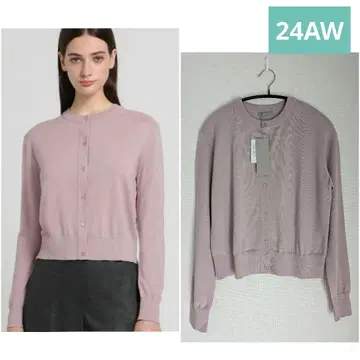 새상품*정가 37,000원 띠어리 럭스 24AW 크루넥 가디건 38