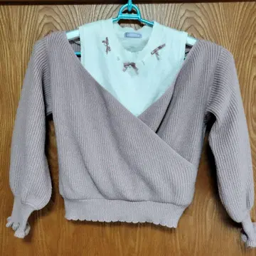 핑크 스타일 니트 M