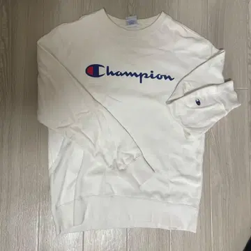 Champion 화이트 맨투맨 L 사이즈