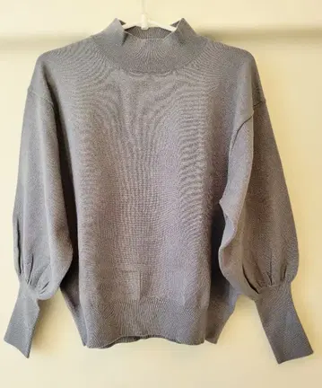 BEAMS HEART 하이넥 니트 풀오버 블루