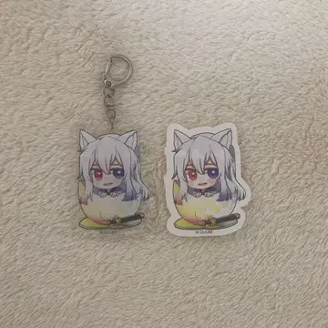 컬러풀 피치 돗누쿠 아크릴 키링 스티커