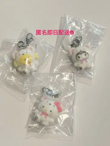 산리오 메지루시 액세서리 후와후와 스노우 키티 쿠로미 푸딩