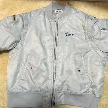 실버 MA-1 플라이트 자켓