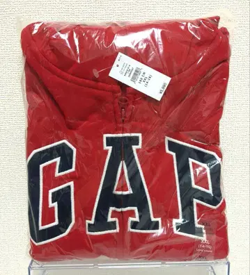 GAP 로고 집업 후드티 빨간색 160cm xxl