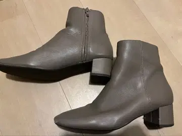 beauty & youth 천연 가죽 그레이 숏부츠 36.5