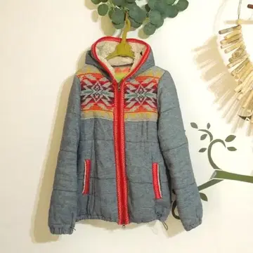 [ USED ] 진 내서스 퀼팅 후드티