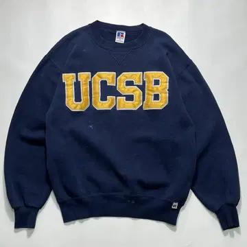 90s 러셀 USA제 맨투맨 M 네이비 캘리포니아 대학 7175