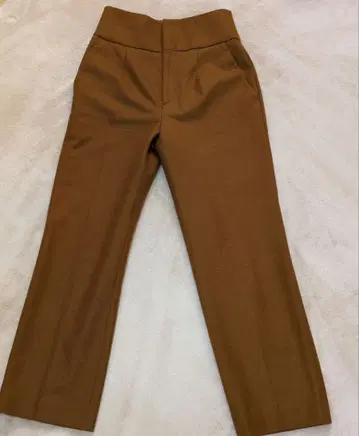 iENA 브라운 울 슬랙스 38