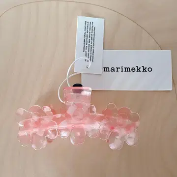 미사용 새상품 마리메꼬 Mini Unikko hair clip 핑크