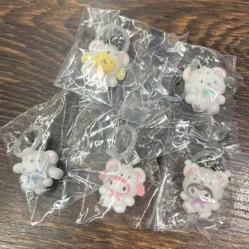 산리오 메지루시 액세서리 포근포근 스노우 5종 세트