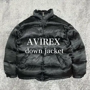 [초인기] AVIREX 다운 자켓 새틴 자수 구제 의류 품절 모델