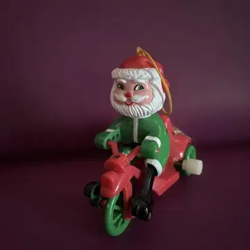 산타클로스 삼륜 자동차 태엽