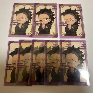 귀멸의 칼날 난자타운 클리어 카드 시나즈가와 겐야 노멀 금박 카드