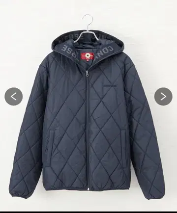 Converse 후드 부착 퀼팅 자켓