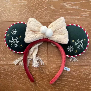 디즈니 크리스마스 미키 미니 귀 머리띠