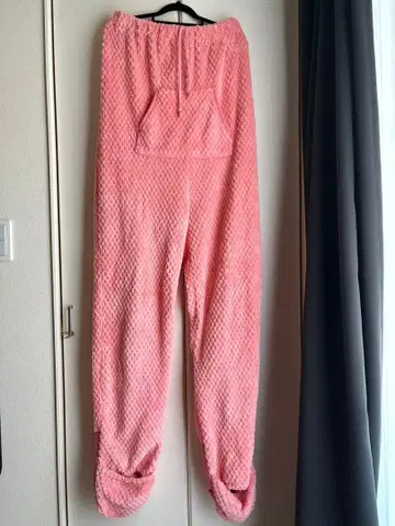 핑크 룸웨어 포켓 부착