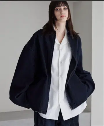[ 즉시 구매 가능 ] cussil 루즈 실루엣 집업 데님 자켓