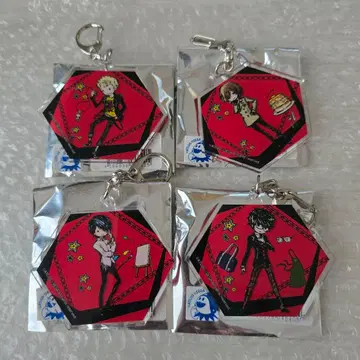 페르소나 5 그래프 아트 아크릴 키링 주인공 유스케 류지 아케치 P5