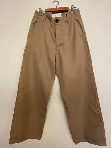 WARDER 베이지 와이드 핏 치노 팬츠 M45