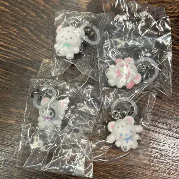 산리오 메지루시 액세서리 복슬복슬 스노우 4종 세트