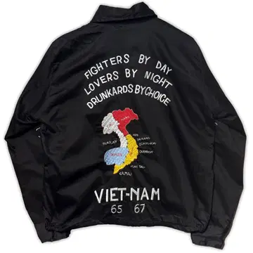 [ 새상품 ] 복 드래곤 자수 베트남 수베니어 트윌 자켓 베트남 자켓