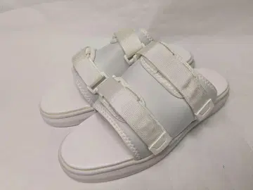 볼륨 밑창 더블 벨트 샌들 화이트