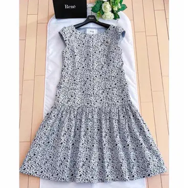 르네 자카드 원피스 36 미사용에 가까움