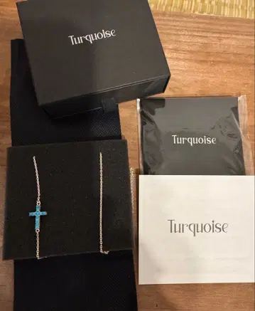 터콰이즈 크로스 목걸이 SEKAI NO OWARI