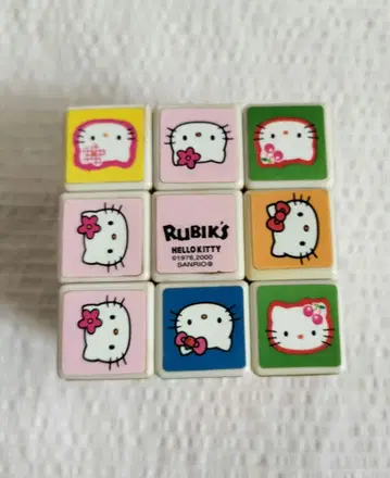 [레어 2000년] 츠쿠다 오리지널 헬로 키티 루빅스 큐브