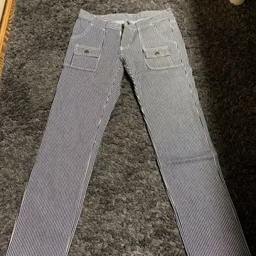 스트라이프 디자인 팬츠 사이즈 2 일본제