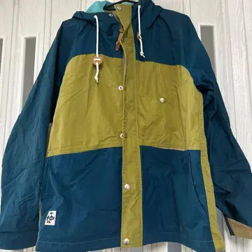 CHUMS 마운틴 후드티 M 네이비/올리브 멀티 컬러 참스