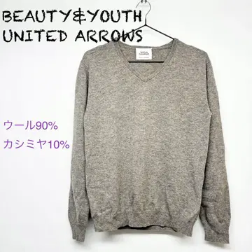 유나이티드 애로우즈 울 캐시미어 니트 V넥