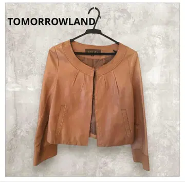 TOMORROWLAND 투모로우랜드 램 가죽 자켓 베이지