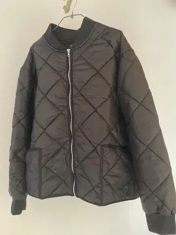 로스코 퀼팅 자켓 집업 블랙