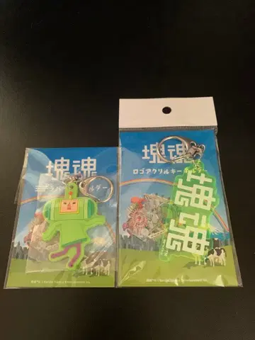 카타마리다마시 로고 아크릴 키링 & 왕자 러버 키링