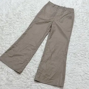 [ c6330 ] YMSR 치노 팬츠 와이드 팬츠 브라운