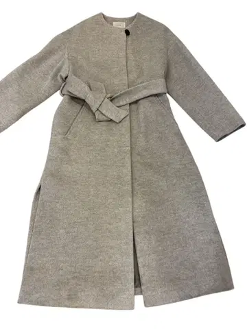 IENA 롱 슬릿 노카라 코트 벨트 포함 정가 5만 1천 엔