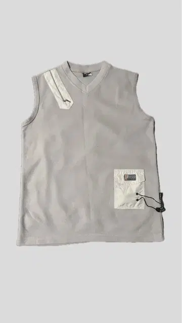 니트 베스트 베이지 화이트 XL