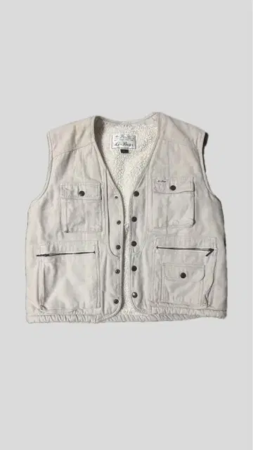 베스트 화이트 베이지 L 사이즈