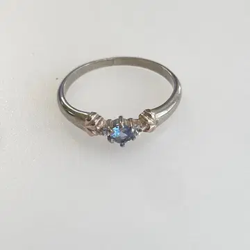 925 실버 K10 골드 반지