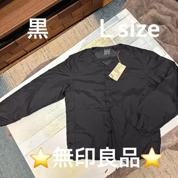 미사용 새상품 무인양품 경량 다운 노카라 자켓 L size