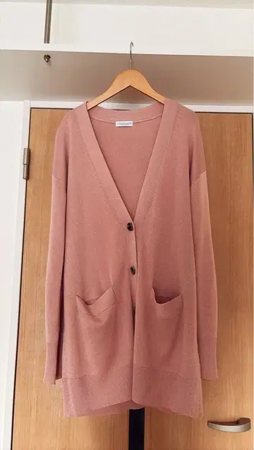 L'ESSAGE 핑크 긴팔 가디건