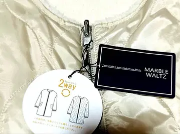 [ 택 포함 미사용 ] 2way 자켓 코트 그레이지 화이트 경량