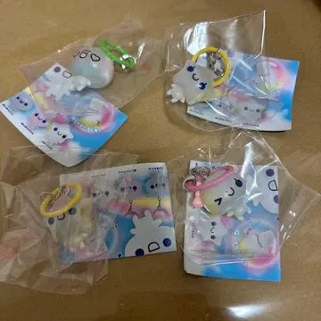 푹푹 아와와짱 메지루시 액세서리 4개 세트 참